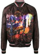 Lanvin Planet Scene Print Bomber Jacket - Multicolour