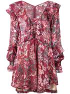 For Love And Lemons Floral Print Dress - Pink & Purple