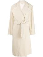 A.n.g.e.l.o. Vintage Cult 1980s Belted Trench Coat - White