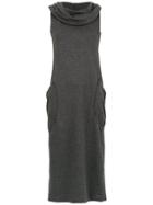 Mara Mac Cowl Neck Midi Dress - Grey