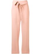 Maison Flaneur High-waisted Trousers - Pink