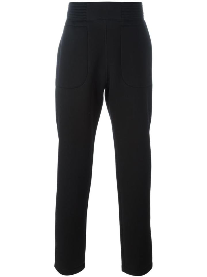 Givenchy Straight Leg Trousers, Men's, Size: Medium, Black, Viscose/cotton/calf Leather