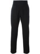 Givenchy Straight Leg Trousers, Men's, Size: Medium, Black, Viscose/cotton/calf Leather