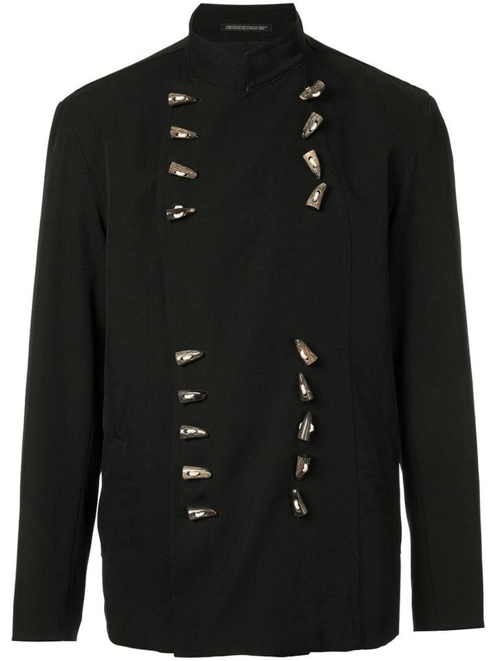 Yohji Yamamoto Pre-owned Horn Buttons Blazer - Black