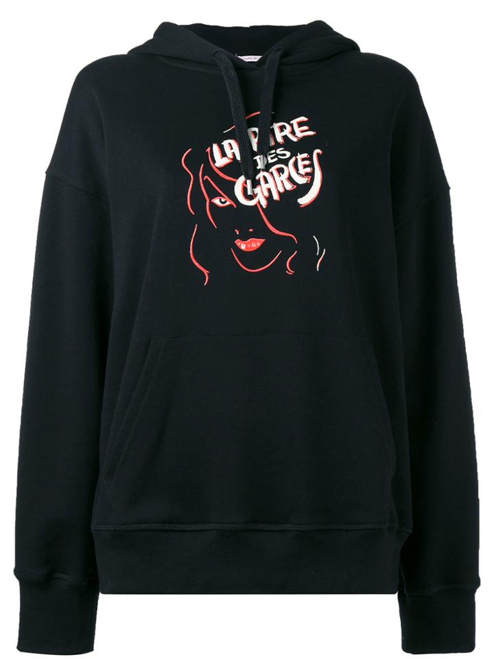 Olympia Le-tan Graphic Print Hoodie - Black