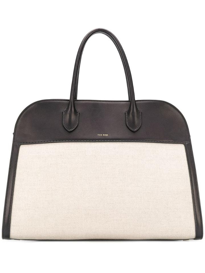 The Row Canvas Panelled Tote - Neutrals