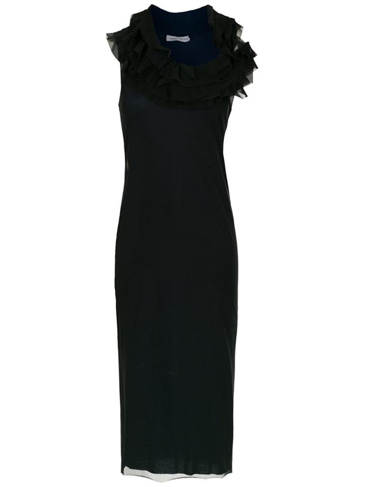 Gloria Coelho Fitted Tulle Dress - Black