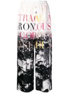 Elisabetta Franchi Printed Cropped Trousers - Black