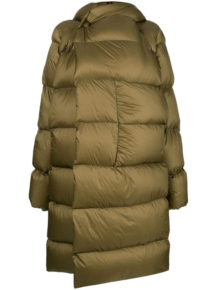 Rick Owens Padded Oversized Coat - Green