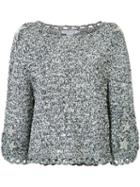 Spencer Vladimir - Marl Knitted Top - Women - Rayon - M/l, Blue, Rayon