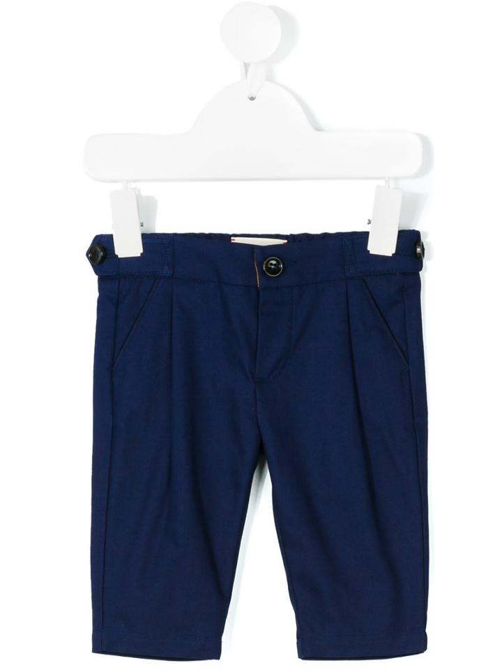 Gucci Kids - Gg Label Pants - Kids - Cotton - 3-6 Mth, Blue