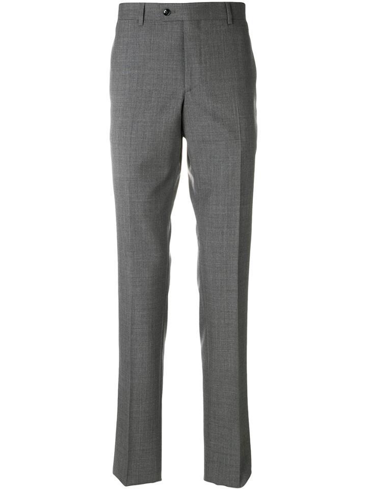 Mp Massimo Piombo Slim Fit Suit Trousers - Grey