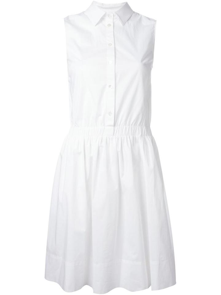 P.a.r.o.s.h. Shirt Dress, Women's, Size: Medium, White, Cotton/spandex/elastane