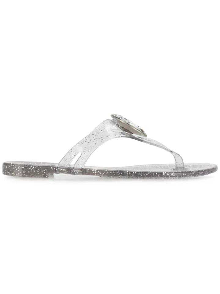 Casadei Jelly Flip Flops - Neutrals