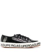 Superga All-around Logo Platform Sneakers - Black