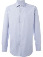 Etro Cutaway Collar Shirt, Men's, Size: 42, Blue, Cotton