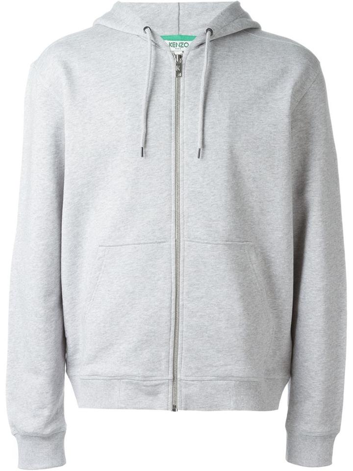 Kenzo 'tiger' Hoodie, Men's, Size: Xl, Grey, Cotton