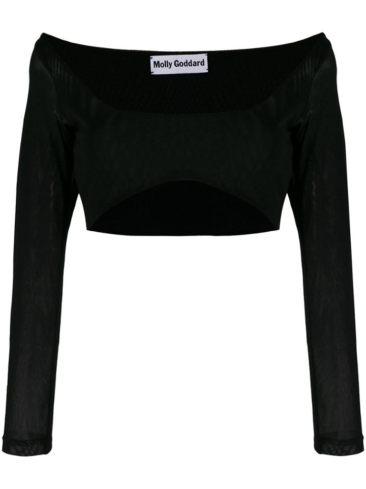 Molly Goddard Cropped Top - Black
