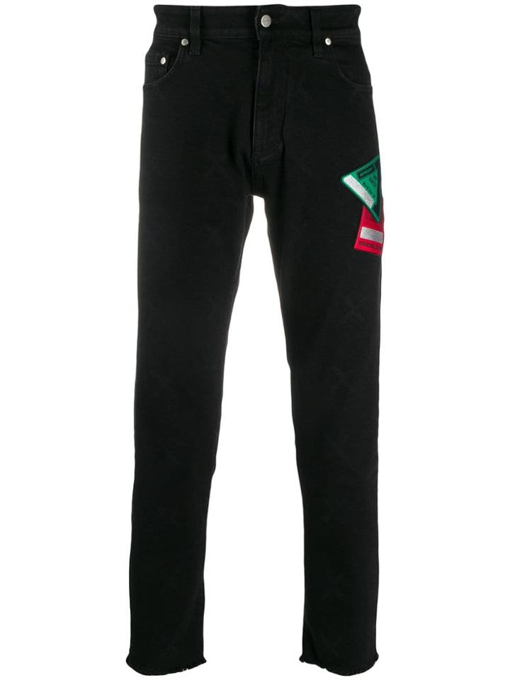 Represent Multi Patches Jeans - Black