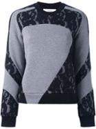 Carven Lace Panel Sweatshirt