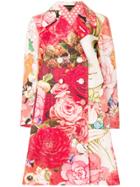 Comme Des Garçons Printed Straight Fit Coat - Multicolour