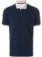 Brunello Cucinelli Classic Fitted Polo Top - Blue