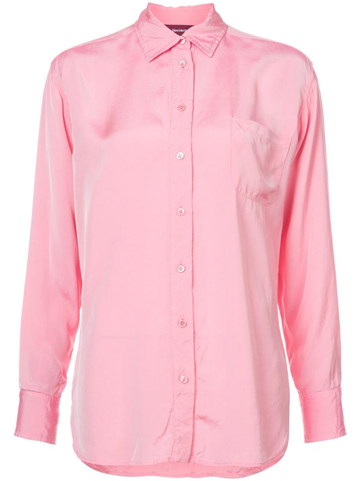 Sies Marjan Chambray Shirt - Pink & Purple