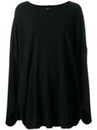 Yohji Yamamoto Oversized Jersey - Black