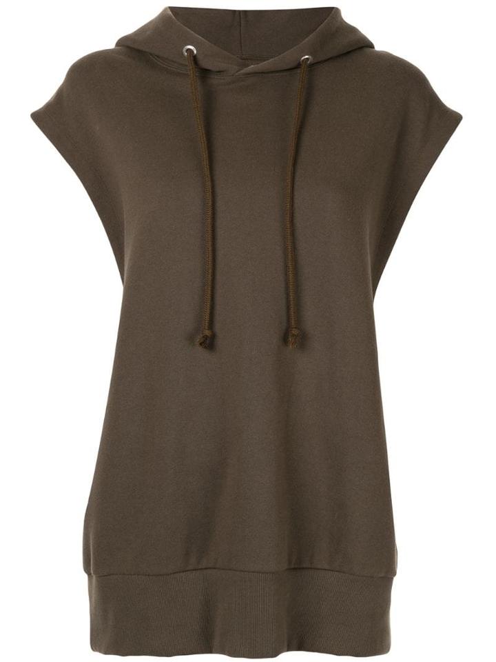 G.v.g.v. Basic Sleeveless Hoodie - Green