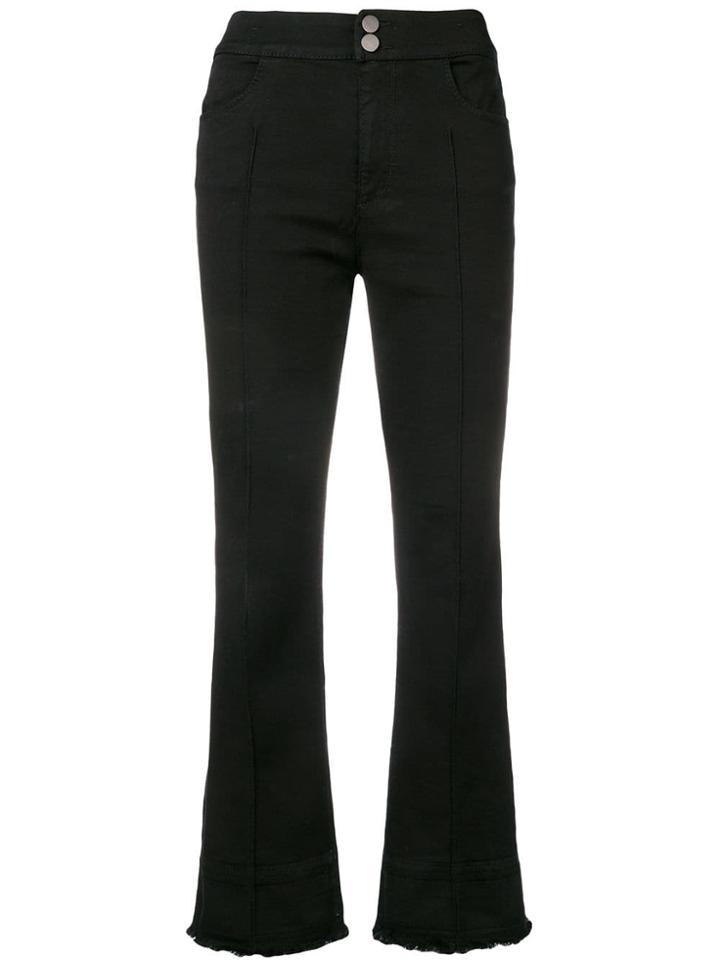 Dorothee Schumacher Flared Cropped Trousers - Black