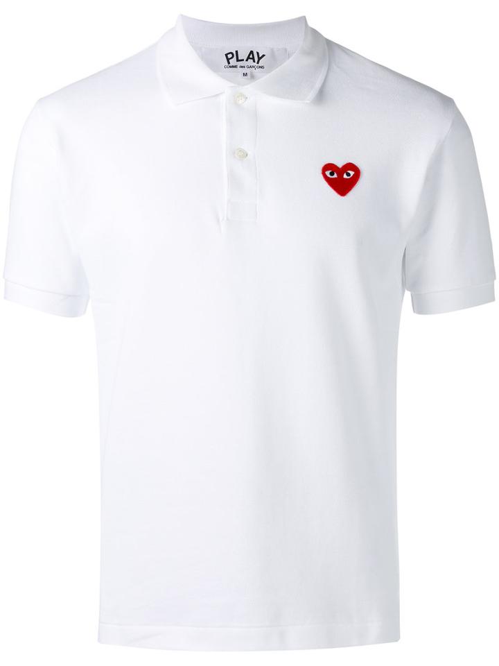 Comme Des Garçons Play - Classic Polo Top - Men - Cotton - L, White, Cotton