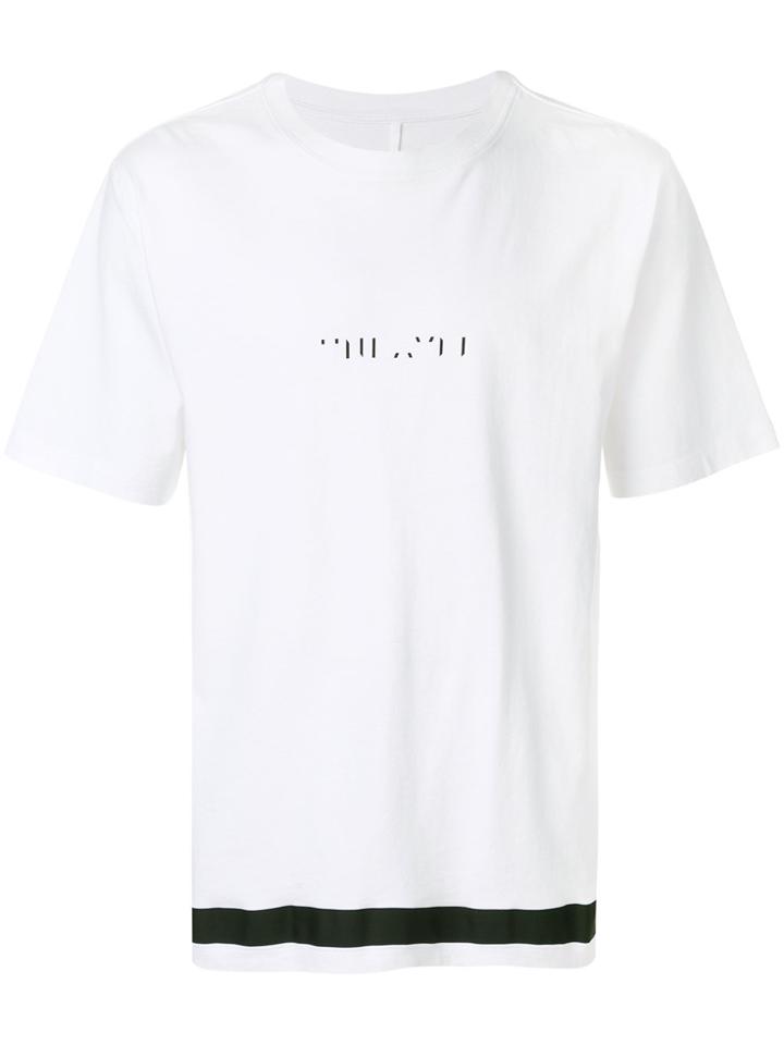 Unravel Project Contrast Stripe T-shirt - White