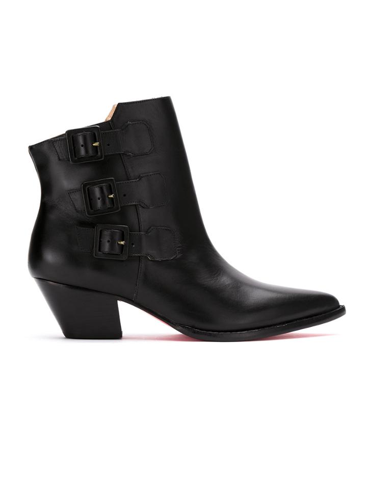 Zeferino Leather Boots - Black
