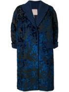 Antonio Marras Floral Embroidered Coat - Black