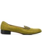 Salvatore Ferragamo Pre-owned 2000's Logo Buckle Loafers - Green