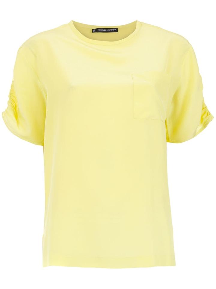 Reinaldo Lourenço Silk Top - Yellow & Orange