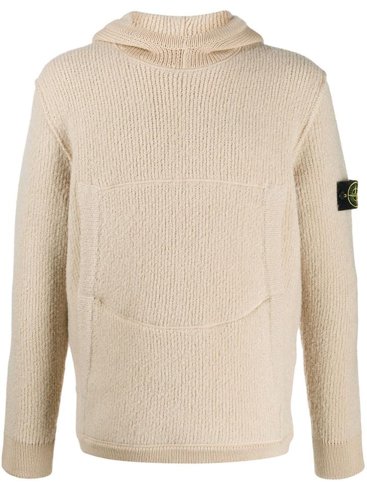 Stone Island Hooded Jumper - Neutrals