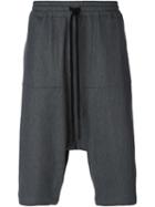 Lost & Found Ria Dunn Drop Crotch Shorts, Men's, Size: Medium, Grey, Cotton/linen/flax/polyamide/cotton