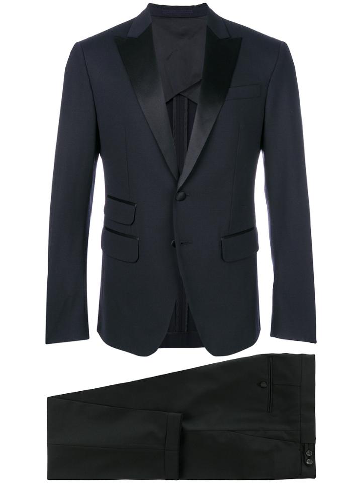 Dsquared2 Satin Trim Two-piece Suit - Blue
