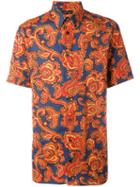 Alexander Mcqueen Paisley Print Button Down Shirt, Men's, Size: 40, Cotton