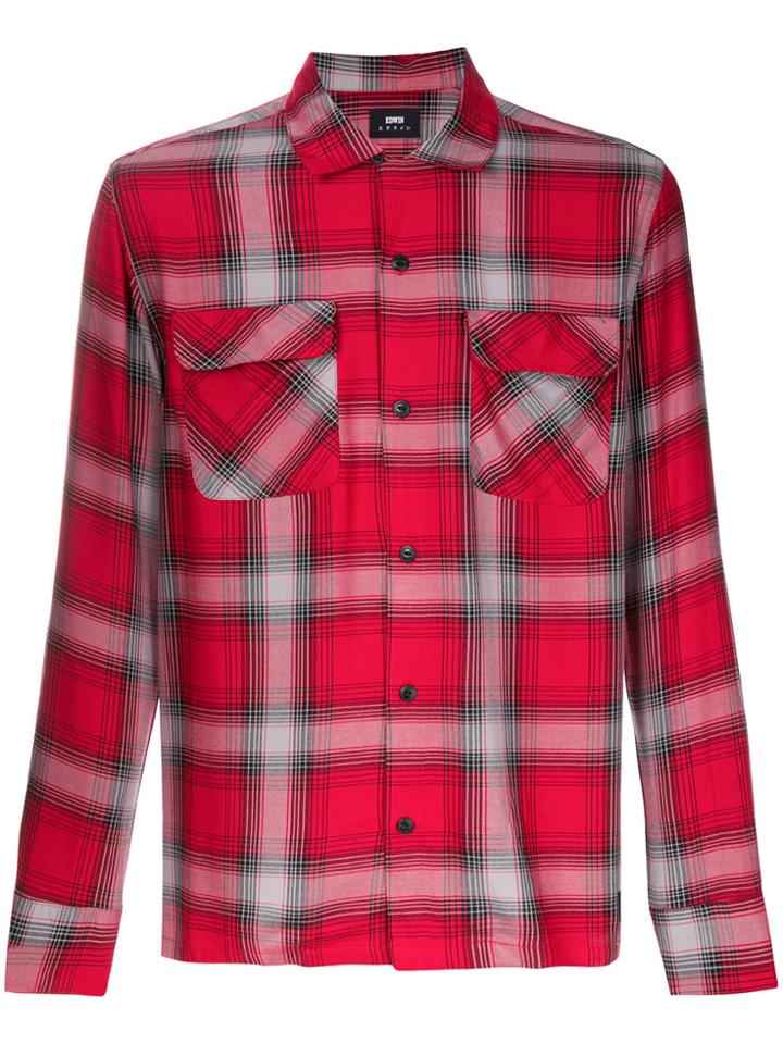 Edwin Checked Casual Shirt - Red