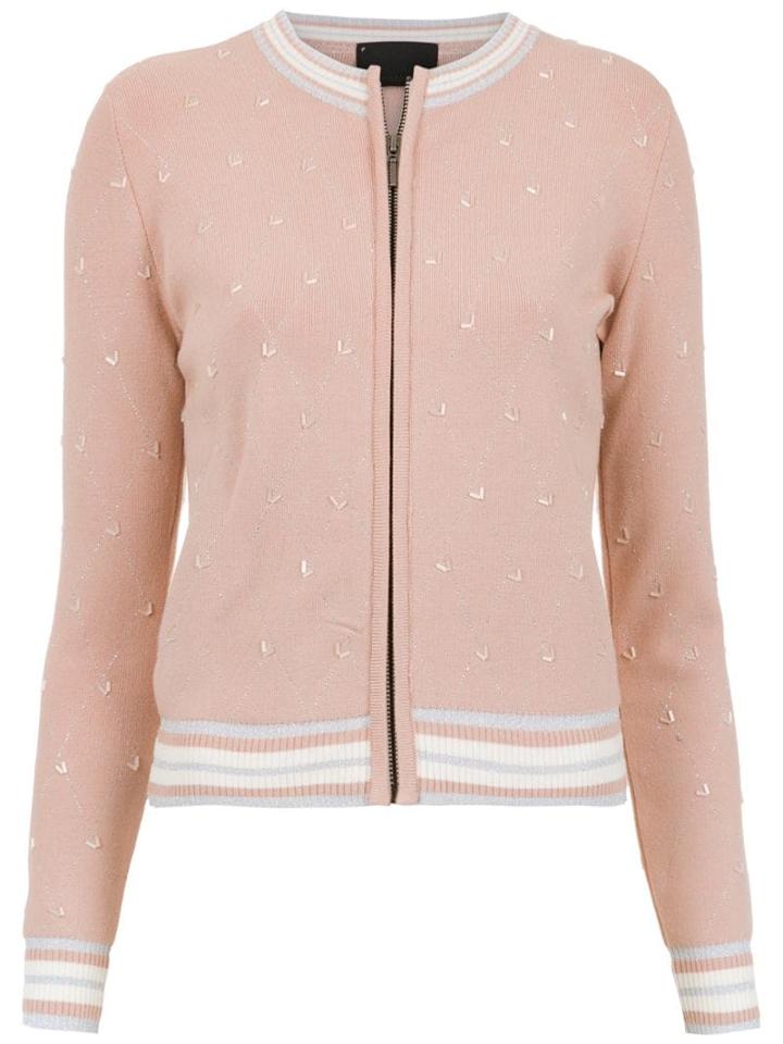Andrea Bogosian Embroidered Cardigan - Pink