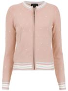 Andrea Bogosian Embroidered Cardigan - Pink