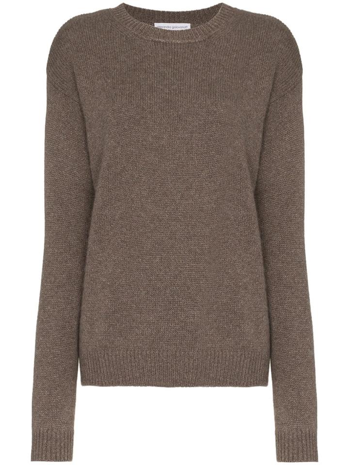 Alexandra Golovanoff Oversized Cashmere Sweater - Yellow & Orange
