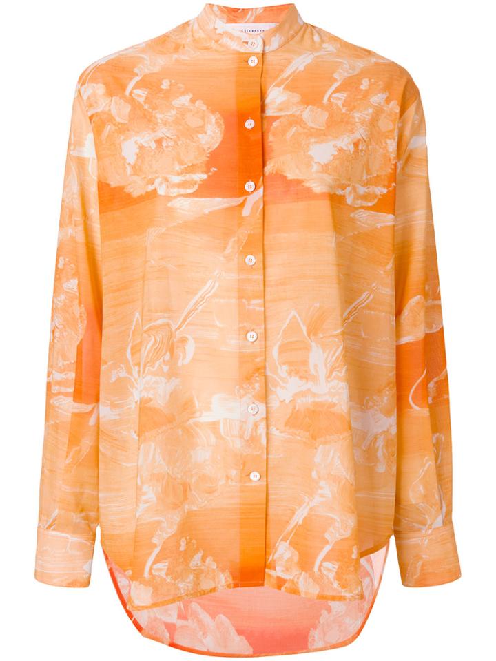 Victoria Beckham Marble Effect Shirt - Yellow & Orange