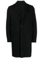 Harris Wharf London Textured Single-breasted Coat - Black