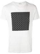 Saint Laurent Printed T-shirt, Men's, Size: Large, White, Cotton