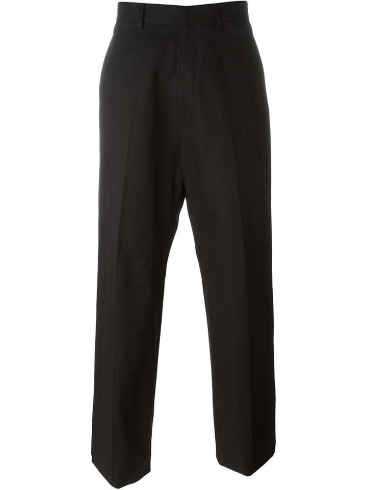 Lanvin Drop Crotch Trousers, Men's, Size: 46, Black, Cotton/viscose