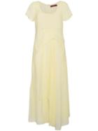 Sies Marjan Silk Scoop Neck Dress - Yellow