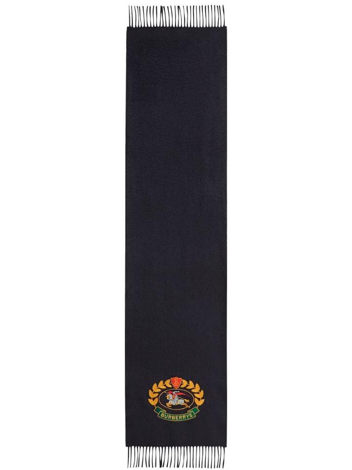 Burberry Scarf With Archive Logo - Blue